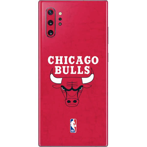 NBA Chicago Bulls Red Distressed Galaxy Note 10 Plus Skin