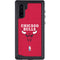NBA Chicago Bulls Red Distressed Galaxy Note 10 Waterproof Case