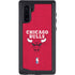 NBA Chicago Bulls Red Distressed Galaxy Note 10 Waterproof Case