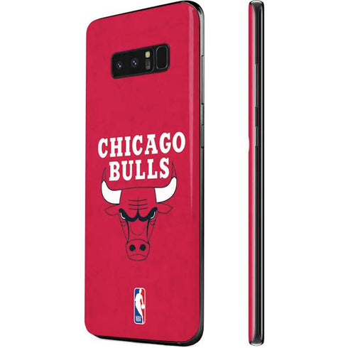 NBA Chicago Bulls Red Distressed Galaxy Note 8 Skin