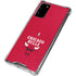 NBA Chicago Bulls Red Distressed Galaxy Note20 5G Clear Case