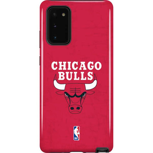 NBA Chicago Bulls Red Distressed Galaxy Note20 5G Pro Case