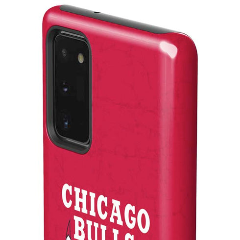 NBA Chicago Bulls Red Distressed Galaxy Note20 5G Pro Case