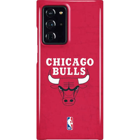NBA Chicago Bulls Red Distressed Galaxy Cases
