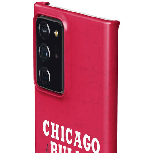 NBA Chicago Bulls Red Distressed Galaxy Note20 Ultra 5G Lite Case
