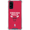 NBA Chicago Bulls Red Distressed Galaxy S20 FE Clear Case