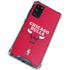 NBA Chicago Bulls Red Distressed Galaxy S20 FE Clear Case