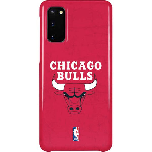 NBA Chicago Bulls Red Distressed Galaxy S20 Lite Case
