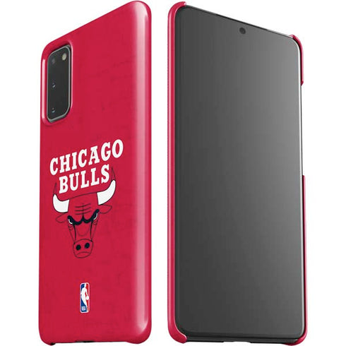 NBA Chicago Bulls Red Distressed Galaxy S20 Lite Case