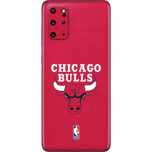 NBA Chicago Bulls Red Distressed Galaxy S20 Plus Skin