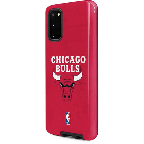 NBA Chicago Bulls Red Distressed Galaxy S20 Pro Case