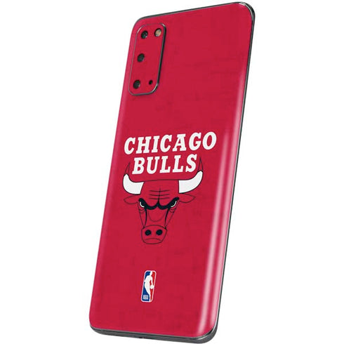 NBA Chicago Bulls Red Distressed Galaxy S20 Skin