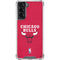NBA Chicago Bulls Red Distressed Galaxy S21 5G Clear Case