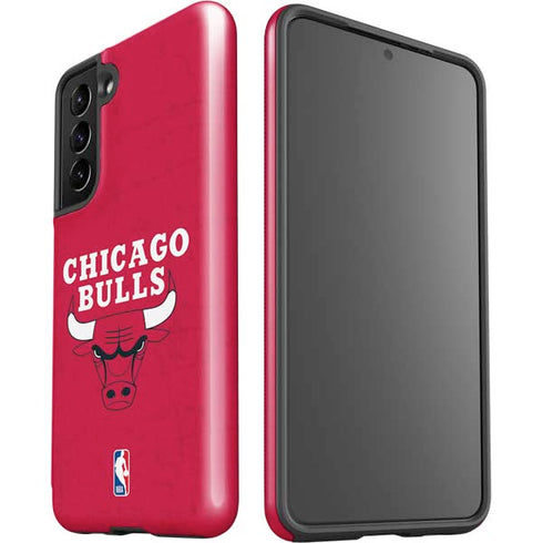 NBA Chicago Bulls Red Distressed Galaxy S21 5G Pro Case