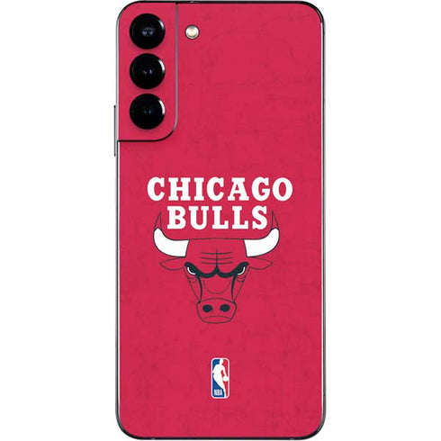 NBA Chicago Bulls Red Distressed Galaxy S22 Plus Skin