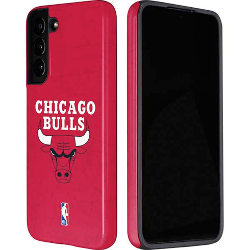 NBA Chicago Bulls Red Distressed Galaxy S22 Pro Case