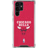 NBA Chicago Bulls Red Distressed Galaxy S22 Ultra Clear Case