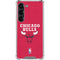 NBA Chicago Bulls Red Distressed Galaxy S23 Clear Case