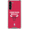 NBA Chicago Bulls Red Distressed Galaxy S23 Plus Clear Case