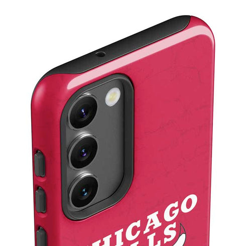 NBA Chicago Bulls Red Distressed Galaxy S23 Pro Case