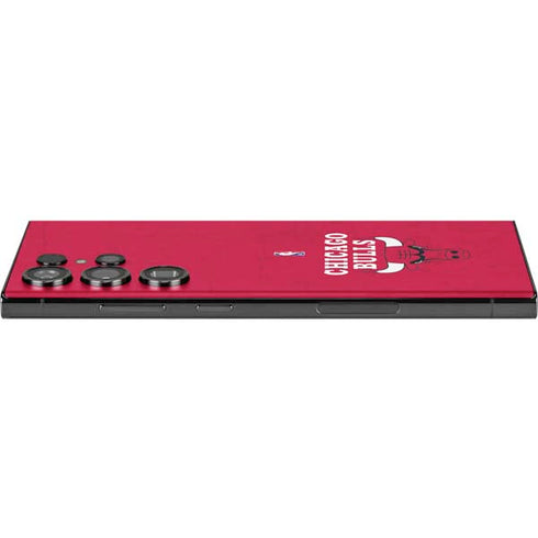 NBA Chicago Bulls Red Distressed Galaxy Skins