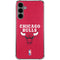 NBA Chicago Bulls Red Distressed Galaxy S24 Plus Clear Case