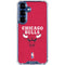 NBA Chicago Bulls Red Distressed Galaxy S25 Clear Case