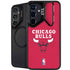 NBA Chicago Bulls Red Distressed Galaxy S25 Plus Kickstand Case
