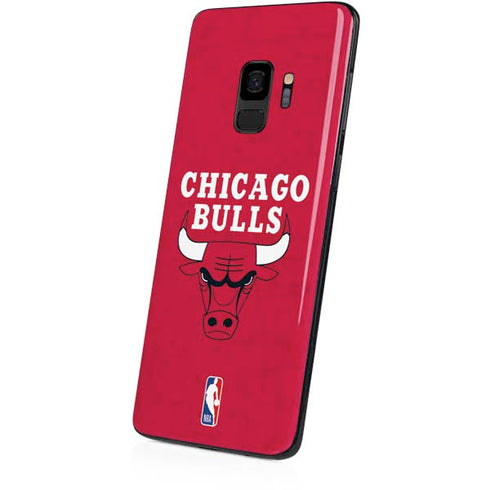 NBA Chicago Bulls Red Distressed Galaxy S9 Skin