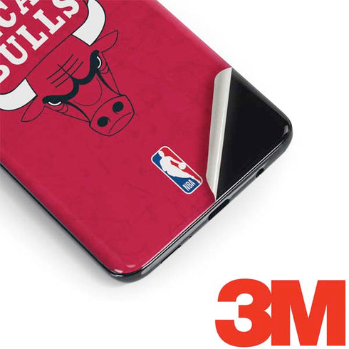 NBA Chicago Bulls Red Distressed Galaxy S9 Skin