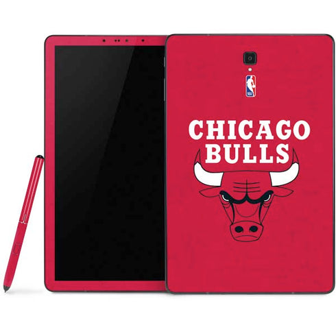 NBA Chicago Bulls Red Distressed Samsung Galaxy Tab Skin
