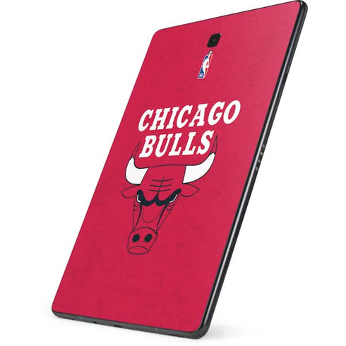 NBA Chicago Bulls Red Distressed Samsung Galaxy Tab Skin