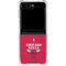 NBA Chicago Bulls Red Distressed Galaxy Z Flip5 5G Clear Case