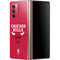 NBA Chicago Bulls Red Distressed Galaxy Z Fold2 5G Skin