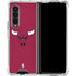 NBA Chicago Bulls Red Distressed Galaxy Z Fold4 5G Clear Case