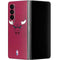 NBA Chicago Bulls Red Distressed Galaxy Z Fold4 5G Skin