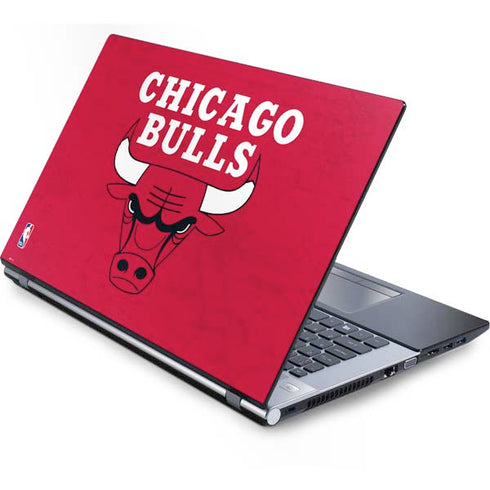 NBA Chicago Bulls Red Distressed Generic Laptop Skin