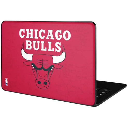 NBA Chicago Bulls Red Distressed Google Pixelbook Go Skin