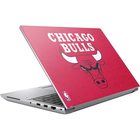 NBA Chicago Bulls Red Distressed HP ZBook Fury 16 G10 Skin