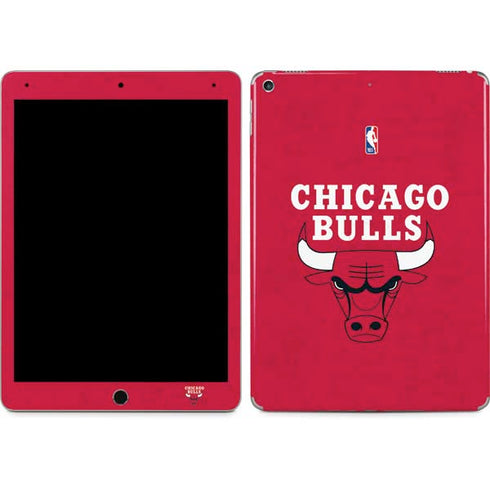 NBA Chicago Bulls Red Distressed iPad Skins