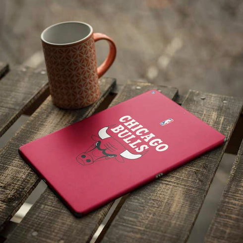 NBA Chicago Bulls Red Distressed iPad Skins
