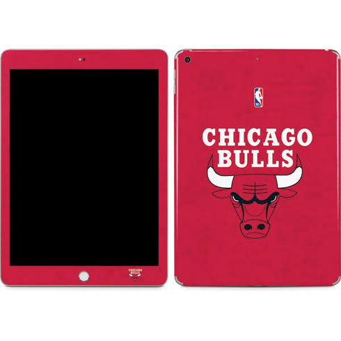 NBA Chicago Bulls Red Distressed Apple iPad Skin