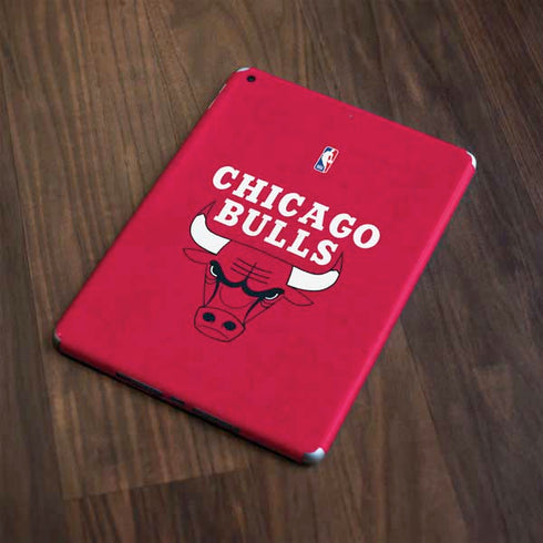 NBA Chicago Bulls Red Distressed Apple iPad Skin