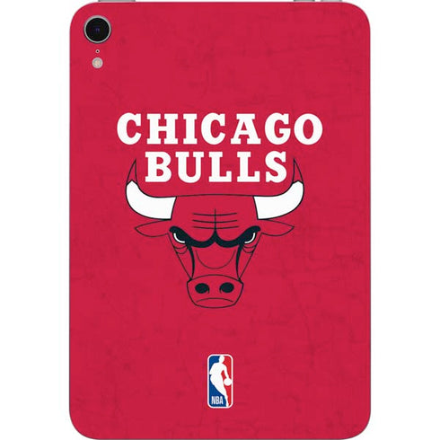 NBA Chicago Bulls Red Distressed Apple iPad Mini Skin