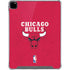 NBA Chicago Bulls Red Distressed iPad Pro 12.9in (2020) Clear Case