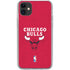 NBA Chicago Bulls Red Distressed iPhone 11 Clear Case