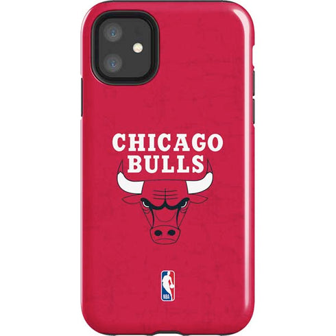 NBA Chicago Bulls Red Distressed iPhone 11 Impact Case