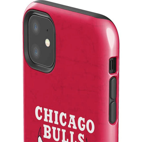 NBA Chicago Bulls Red Distressed iPhone 11 Impact Case