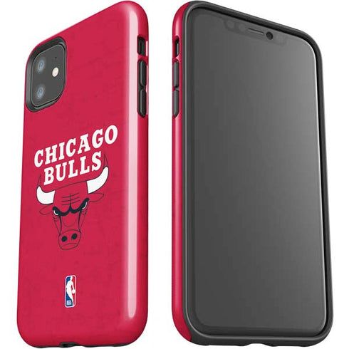 NBA Chicago Bulls Red Distressed iPhone 11 Impact Case