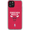 NBA Chicago Bulls Red Distressed iPhone 11 Pro Clear Case